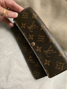 Louis Vuitton Monogram Canvas Brown & Gold Long Wallet